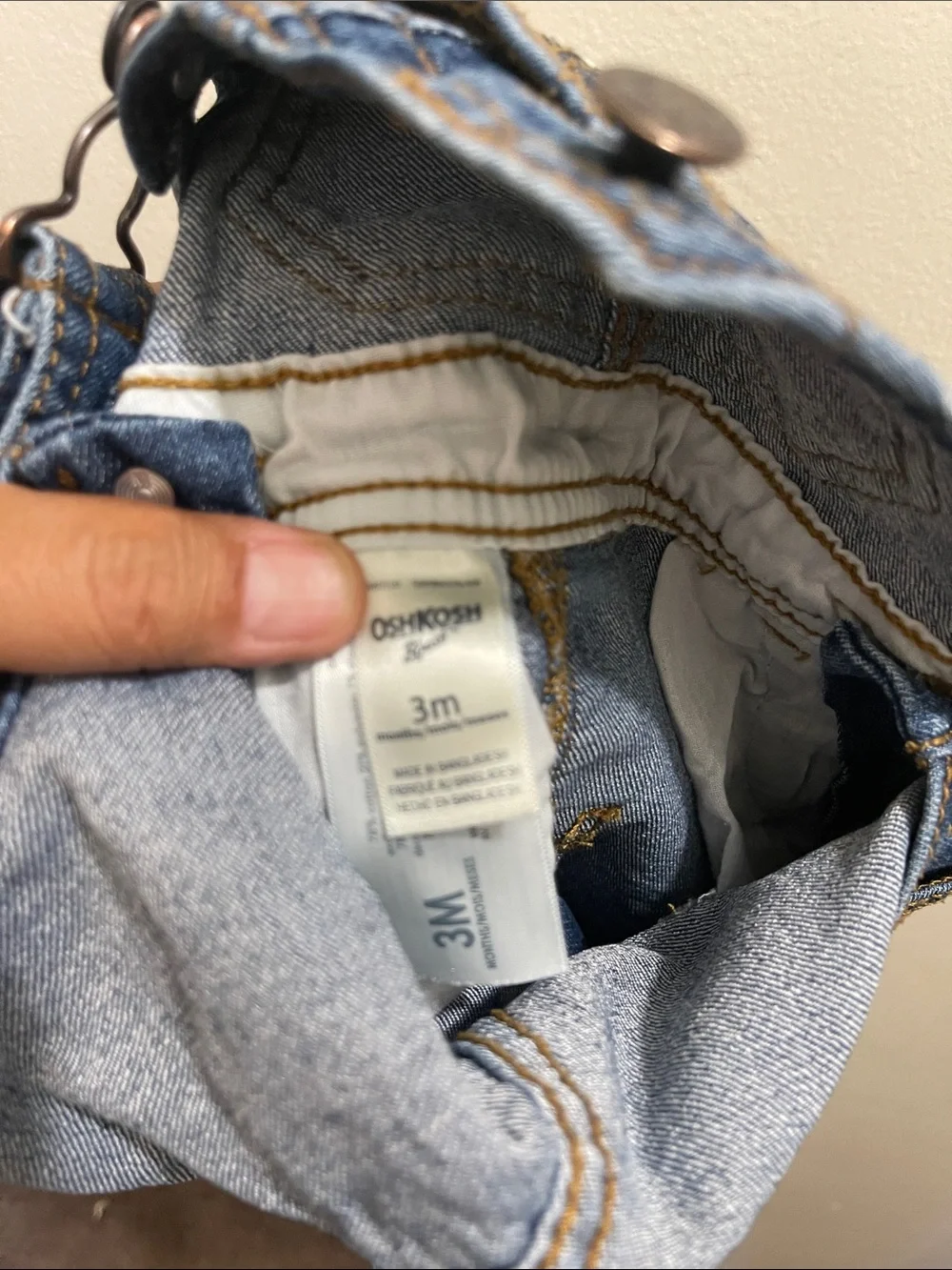 OshKosh B'gosh Blue Denim Kids Short Overalls